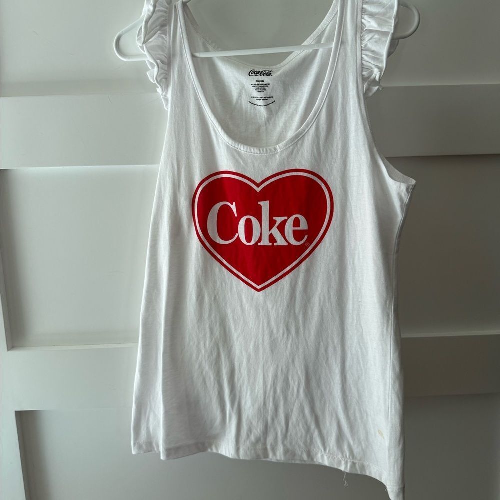 Coca Cola White Tank Top